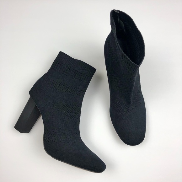 Zara Shoes - Zara Woman Sock Style Heeled Bootie